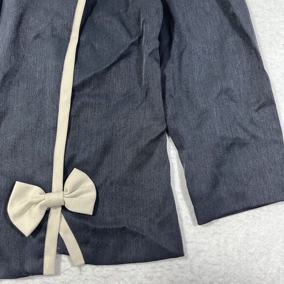 Vintage Good Times Women's 14 Button Front Long Sleeve Top Bowtie Shirt USA - Picture 7 of 12